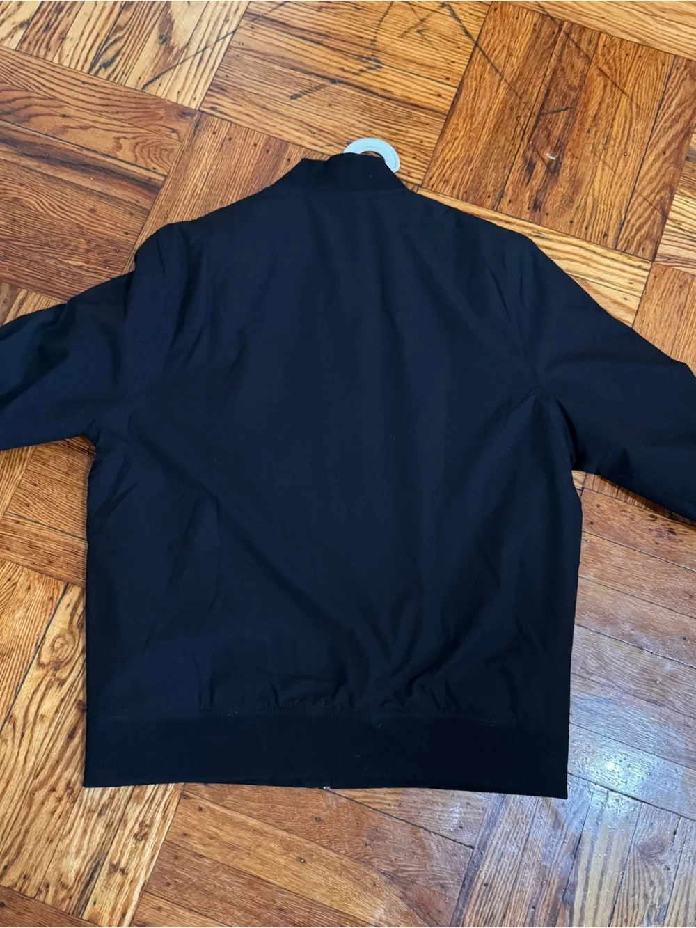 Banana Republic Men’s Black Zip-Front Bomber Jacket